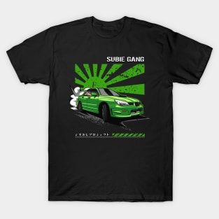 Subie Gang WRX STi (Lowrider Green) T-Shirt